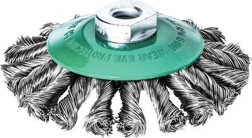 Lessmann Kegelbürste D.115mm M14 Drahtstärke 0,5mm VA-Stahldraht 12mm Lessmann Kegelbürste D.115mm M14 Drahtstärke 0,5mm VA-Stahldraht 12mm von Lessmann