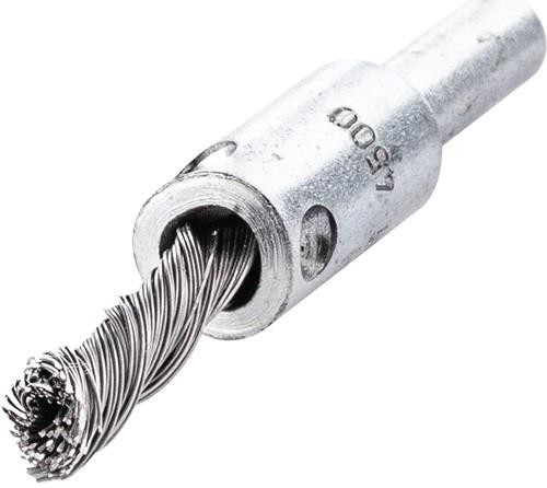 Lessmann Pinselbürste D.10mm Schaft 6mm Drahtstärke 0,35mm STA 4500min-¹ von Lessmann