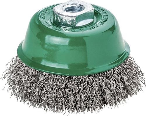Lessmann Topfbürste D.65mm M14 Drahtstärke 0,35mm VA 12000min-¹ 421367 von Lessmann