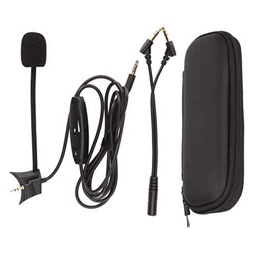 LetCart Boom Mikrofonkabel, Boom Mikrofon Kopfhörerkabel Kompatibel Mit QC35 QC35 II Meeting Gaming, Rauschunterdrückung, Mikrofon-Kopfhörerkabel Mit Lautstärke-Stummschaltung von LetCart