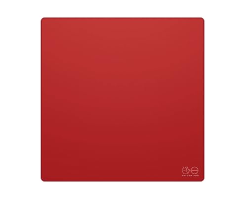 Lethal Gaming Gear Saturn PRO Gaming Mauspad - XL SQ - Soft - Rot Quadrat Schreibtischunterlage, Mousepad für Gaming PC (500 x 500mm) von Lethal Gaming Gear