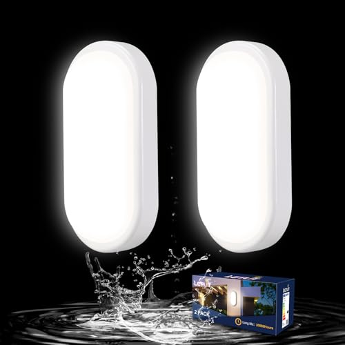 Letlit LED Deckenleuchte Kellerlampe 2 Stück, 12W 1200LM LED Lampe Wandleuchte Deckenlampe Oval, IP54 Wandlampe LED Feuchtraumleuchte, Neturalweiß 4000K Kellerleuchte für Keller Flur Treppe Garage Letlit LED Deckenleuchte Kellerlampe 2 Stück, 12W 1200LM LED Lampe Wandleuchte Deckenlampe Oval, IP54 Wandlampe LED Feuchtraumleuchte, Neturalweiß 4000K Kellerleuchte für Keller Flur Treppe Garage von Letlit