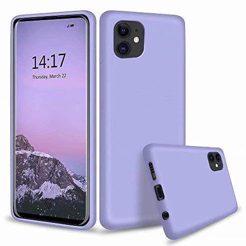 Leton-IT Hülle für iPhone 11 Pro, Handyhülle für iPhone 11 Pro Flüssiges Silikon mit Weicher Mikrofaser Stoff Futter Ultra Slim TPU Gel Schutzhülle Cover Case Lila Leton-IT Hülle für iPhone 11 Pro, Handyhülle für iPhone 11 Pro Flüssiges Silikon mit Weicher Mikrofaser Stoff Futter Ultra Slim TPU Gel Schutzhülle Cover Case Lila von Leton-US