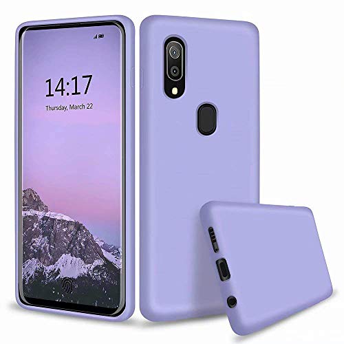 Leton-IT Hülle für Samsung Galaxy A20e, Handyhülle für Samsung Galaxy A20e Flüssiges Silikon mit Weicher Mikrofaser Stoff Futter Ultra Slim TPU Gel Schutzhülle Cover Case Lila Leton-IT Hülle für Samsung Galaxy A20e, Handyhülle für Samsung Galaxy A20e Flüssiges Silikon mit Weicher Mikrofaser Stoff Futter Ultra Slim TPU Gel Schutzhülle Cover Case Lila von Leton-US
