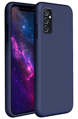 Leton Hülle für Samsung Galaxy A25, Handyhülle für Samsung Galaxy A25 Flüssiges Silikon mit Weicher Mikrofaser Stoff Futter Slim TPU Schutzhülle Case Blau von Leton