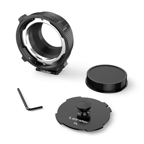 Letrater Objektivadapter PL-L für PL Objektivkonverter auf L Mount Kameras- Panasonic S1 S1R S1H S5/Leica SL SL2 CL TL/Sigma FP DLSR, Mattschwarz Letrater Objektivadapter PL-L für PL Objektivkonverter auf L Mount Kameras- Panasonic S1 S1R S1H S5/Leica SL SL2 CL TL/Sigma FP DLSR, Mattschwarz von Letrater