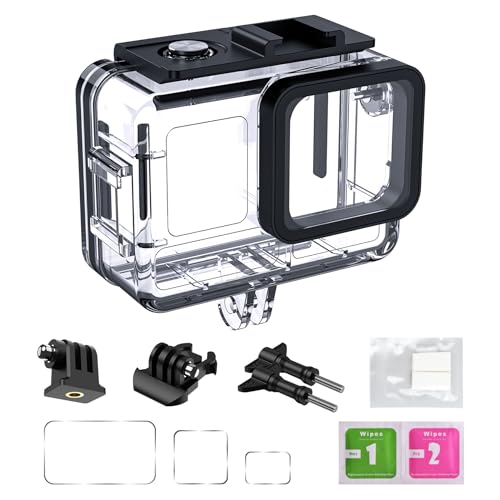 Waterproof Housing case for Insta 360 Acepro, Dive Case with Physical Harden Glass & Alluminium Alloy Frame Underwater Waterproof up to 60m/197/ft with Two Mounts, Three Protective Films Waterproof Housing case for Insta 360 Acepro, Dive Case with Physical Harden Glass & Alluminium Alloy Frame Underwater Waterproof up to 60m/197/ft with Two Mounts, Three Protective Films von Letrater