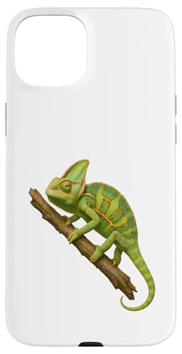 Ast Crawling Chamäleon Dschungel Kunstdruck Design Hülle für iPhone 15 Plus von LetterTrunk