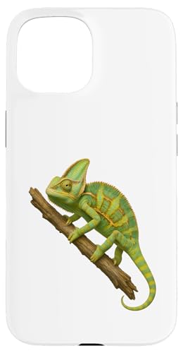 Ast Crawling Chamäleon Dschungel Kunstdruck Design Hülle für iPhone 15 von LetterTrunk
