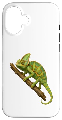 Ast Crawling Chamäleon Dschungel Kunstdruck Design Hülle für iPhone 16 von LetterTrunk