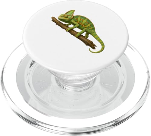 Ast Crawling Chamäleon Dschungel Kunstdruck Design PopSockets PopGrip für MagSafe von LetterTrunk
