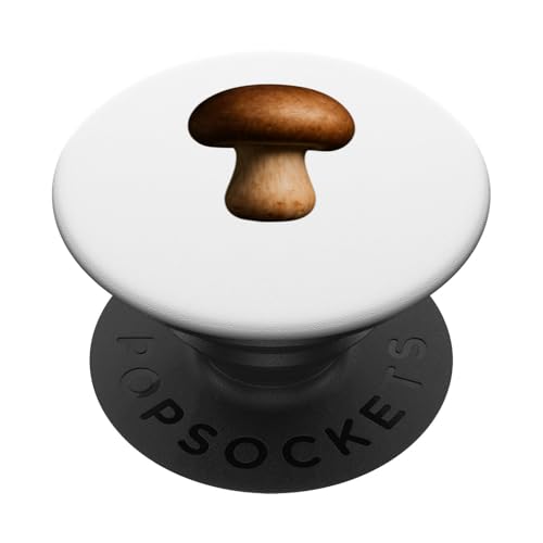 Brauner Pilz FungiCore Minimales erdiges ästhetisches Design PopSockets Klebender PopGrip von LetterTrunk