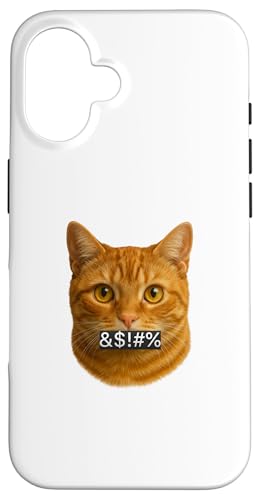 Censored Orange Cat Humor Expression Ästhetisches Druckdesign Hülle für iPhone 16 Censored Orange Cat Humor Expression Ästhetisches Druckdesign Hülle für iPhone 16 von LetterTrunk