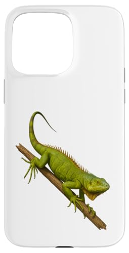 Dschungel Leguan Abstieg Realistisches Reptilien-Eidechsen-Design Hülle für iPhone 15 Pro Max von LetterTrunk