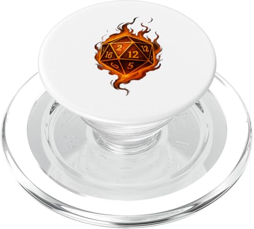 Dungeon Art Fantasy Würfel Flamme ästhetisches Design PopSockets PopGrip für MagSafe Dungeon Art Fantasy Würfel Flamme ästhetisches Design PopSockets PopGrip für MagSafe von LetterTrunk