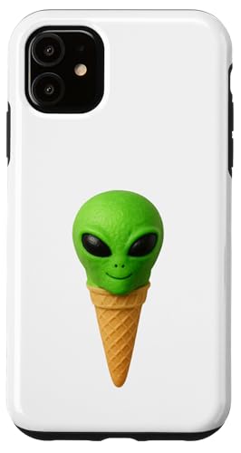 Lustige Alien-Eistüte Süßes Sci-Fi-Dessert Hülle für iPhone 11 von LetterTrunk