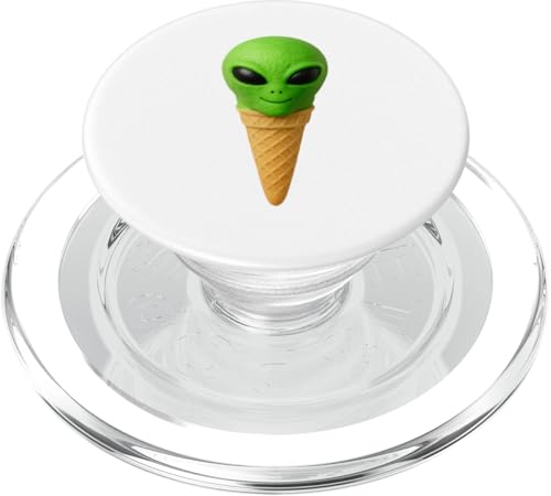 Lustige Alien-Eistüte Süßes Sci-Fi-Dessert PopSockets PopGrip für MagSafe Lustige Alien-Eistüte Süßes Sci-Fi-Dessert PopSockets PopGrip für MagSafe von LetterTrunk