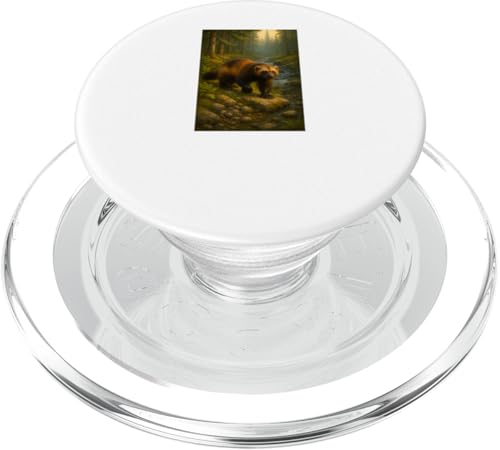 Mountain Beast Wildlife Forestcore Predator Ästhetisches Design PopSockets PopGrip für MagSafe von LetterTrunk