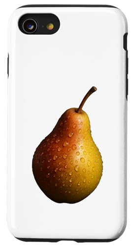 Realistische Birnenfrucht - minimalistisches ästhetisches Design Hülle für iPhone SE (2020) / 7 / 8 von LetterTrunk