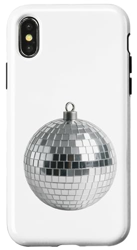 Silber Discokugel - Retro Minimal Dancecore Ästhetisches Design Hülle für iPhone X/XS Silber Discokugel - Retro Minimal Dancecore Ästhetisches Design Hülle für iPhone X/XS von LetterTrunk
