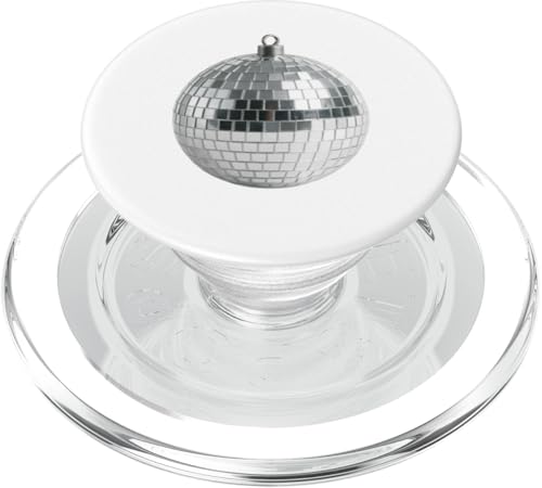 Silber Discokugel - Retro Minimal Dancecore Ästhetisches Design PopSockets PopGrip für MagSafe Silber Discokugel - Retro Minimal Dancecore Ästhetisches Design PopSockets PopGrip für MagSafe von LetterTrunk