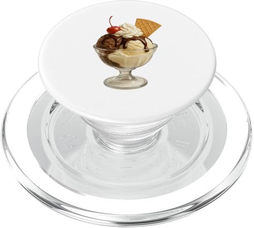 Sundae Hyperreal Dessert Schokolade Design PopSockets PopGrip für MagSafe von LetterTrunk