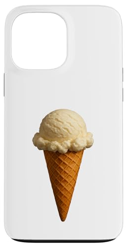 Vanille Eistüte - Minimalistisches Dessertcore Art Design Hülle für iPhone 13 Pro Max von LetterTrunk