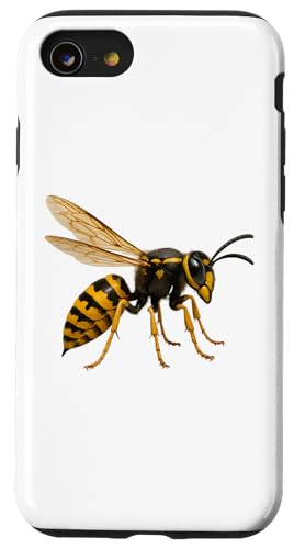Wespen-Nahaufnahme – Hyperreal Insectcore Minimalistisches Kunstdesign Hülle für iPhone SE (2020) / 7 / 8 von LetterTrunk