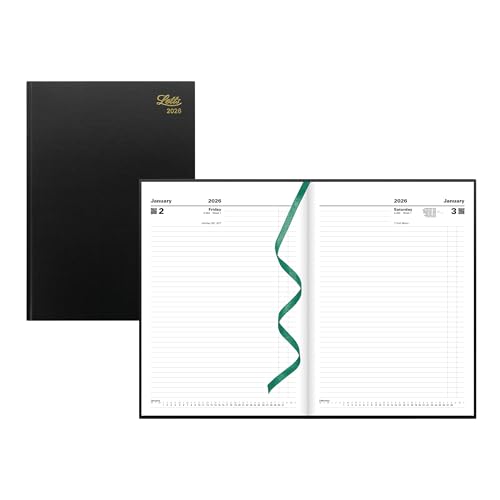 LETTS Standard A4 Tagesplaner Untimed, perfekte Bindung, Hardcover, Lederoptik, Englisch, Schwarz LETTS Standard A4 Tagesplaner Untimed, perfekte Bindung, Hardcover, Lederoptik, Englisch, Schwarz von Letts of London