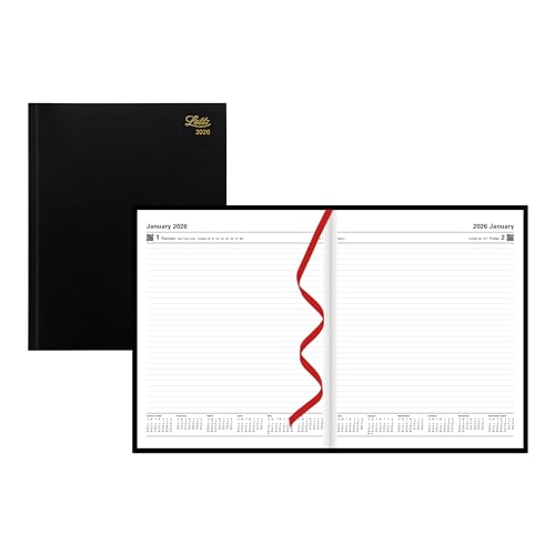 LETTS Standard Quarto Tagesplaner Untimed, perfekte Bindung, Hardcover, Lederoptik, Englisch, Schwarz LETTS Standard Quarto Tagesplaner Untimed, perfekte Bindung, Hardcover, Lederoptik, Englisch, Schwarz von Letts of London