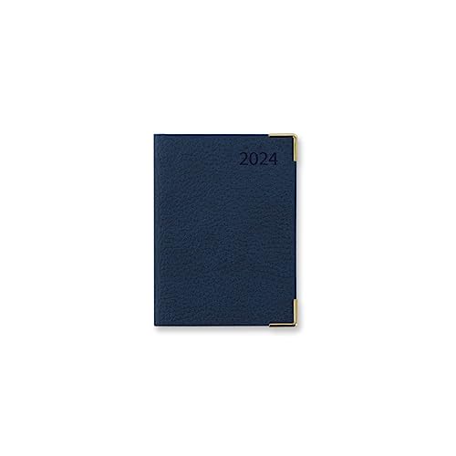 Letts Connoisseur Mini Pocket Wochenplaner 2024, Blau von Letts of London