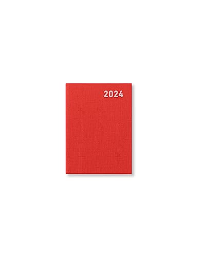 Letts Principal Mini Pocket Tagesansicht 2024 rot von Letts of London