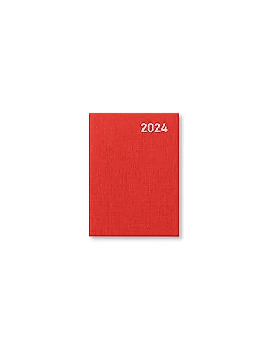Letts Principal Mini Pocket Tagesansicht 2024 rot von Letts of London
