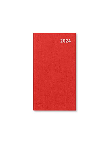 Letts Principal Taschenplaner 2024, Taschenformat, Wochenansicht, Rot von Letts of London