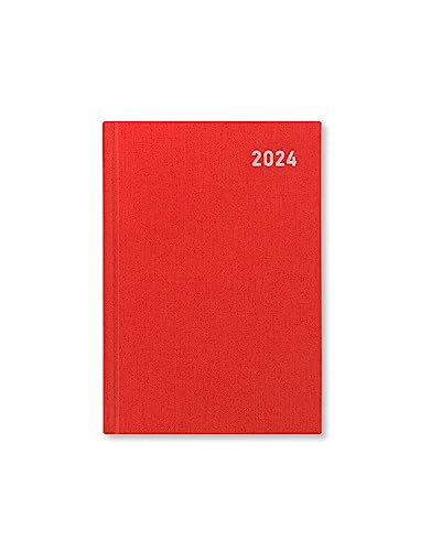 Letts Principal Terminkalender 2024, Taschenformat, Wochenansicht, Rot von Letts of London