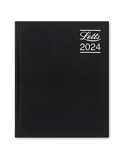 Letts Rhino Terminplaner 2024 A5 Wochenansicht mit Terminen schwarz Letts Rhino Terminplaner 2024 A5 Wochenansicht mit Terminen schwarz von Letts of London