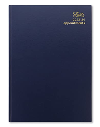 Letts Standard A4 akademisches Tagebuch 2023.2024 Tagesansicht mit Terminplaner, Blau von Letts of London