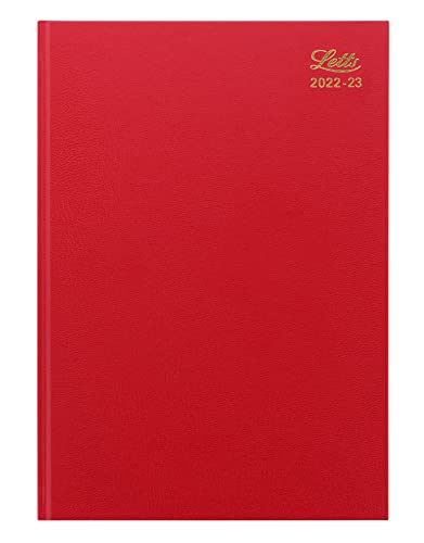 Letts Standard Schülerkalender, A4, 22 - 23 Monate, Wochenansicht, Rot von Letts of London
