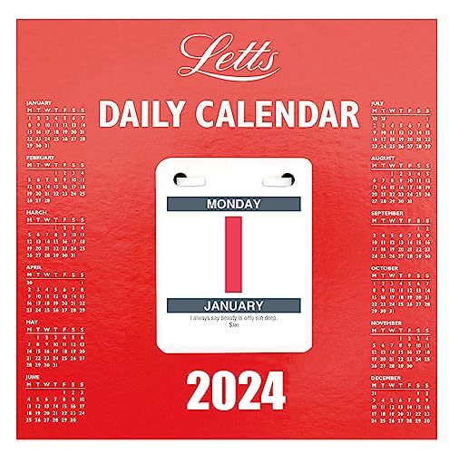 Letts Tageskalender 2024 zum Abreißen - Tischkalender A4 weiß Letts Tageskalender 2024 zum Abreißen - Tischkalender A4 weiß von Letts of London