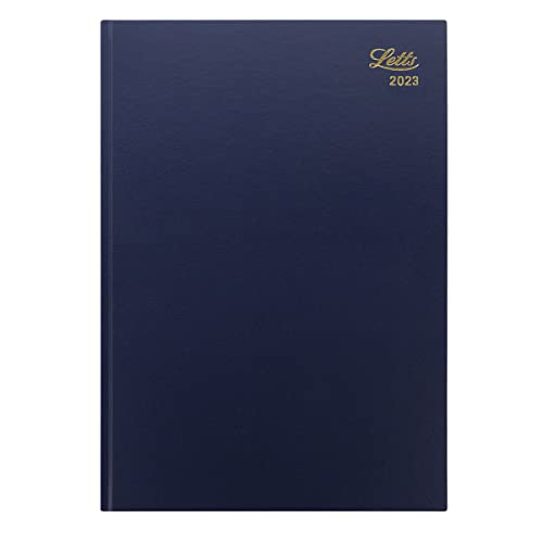 Letts of London 23-T31ZBL, Standard-Terminplaner 2023, A4, Wochenansicht, Blau von Letts of London