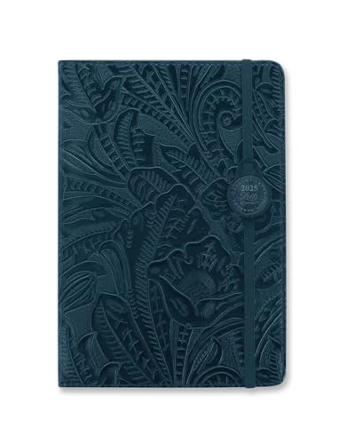 Letts of London Barock-Terminplaner 2025, A5, Wochenansicht, Marineblau von Letts of London