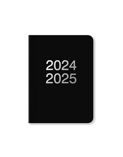 Letts of London Dazzle Schülerkalender 2024/2025, A6, Tagesansicht pro Seite, Schwarz von Letts of London