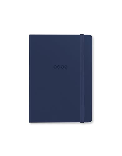 Letts of London Edge A6 Wochenansicht mit Notizen, 2025, Marineblau von Letts of London