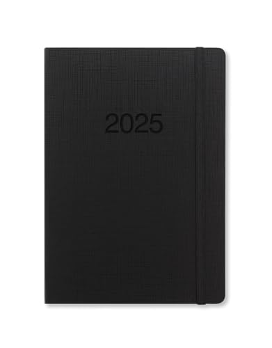 Letts of London Memo Terminplaner 2025, A5, Wochenansicht, Schwarz von Letts of London