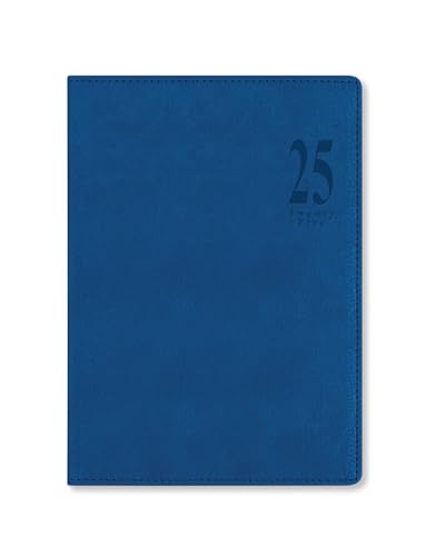 Letts of London Milano Terminplaner 2025, A5, Wochenansicht, Blau von Letts of London