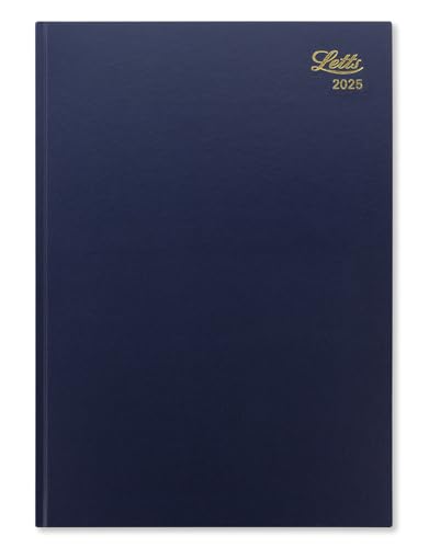 Letts of London Standard-Terminplaner 2025, A4, ein Tag pro Seite, Blau Letts of London Standard-Terminplaner 2025, A4, ein Tag pro Seite, Blau von Letts of London