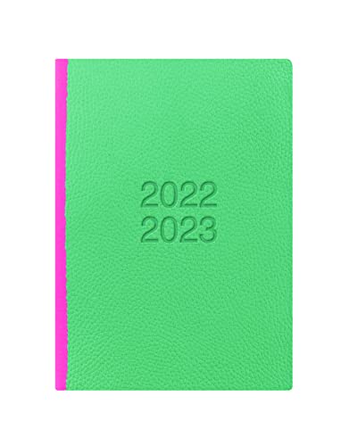 LETTS Schülerkalender, A5, 22,23 cm, Wochenansicht, Grün/Pink (23-030760) von Letts