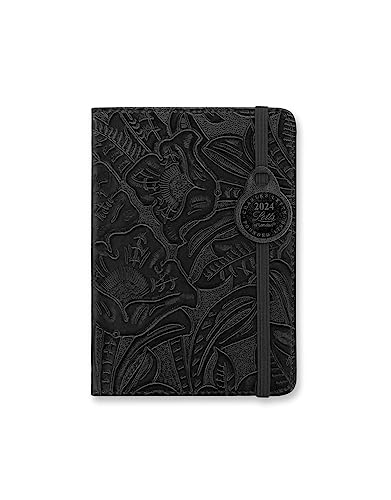 Letts of London Baroque A6 Woche auf 2 Seiten mehrsprachig Black 2024 von Letts