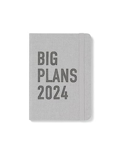 Letts of London Big Plans A6 Tag pro Seite mit Terminen mehrsprachig Stone 2024 von Letts