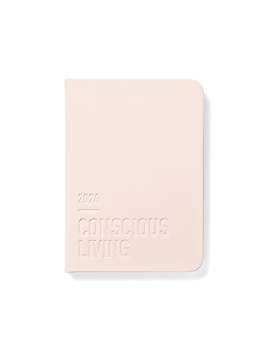 Letts of London Conscious A6 Tag pro Seite mit Terminen mehrsprachig Rosewater 2024 von Letts